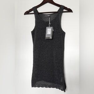 BYU Gray Crochet Tank Top (NEW)